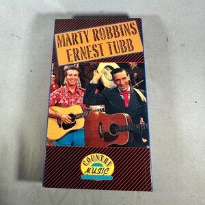 Country Music Classics: Marty Robbins & Ernest Tubb VHS Tape 1991 Shanachie